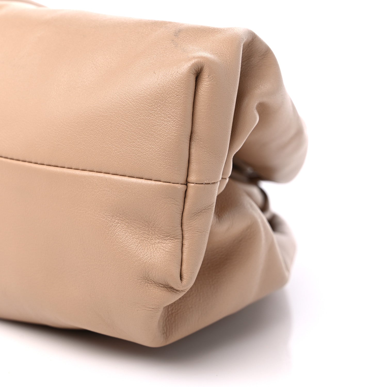 Bottega Veneta Smooth Butter Calf The Pouch Oversized Clutch Nude 8 of 9
