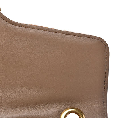 Gucci Velvet Matelasse Medium GG Marmont Shoulder Bag Taupe 14 of 17