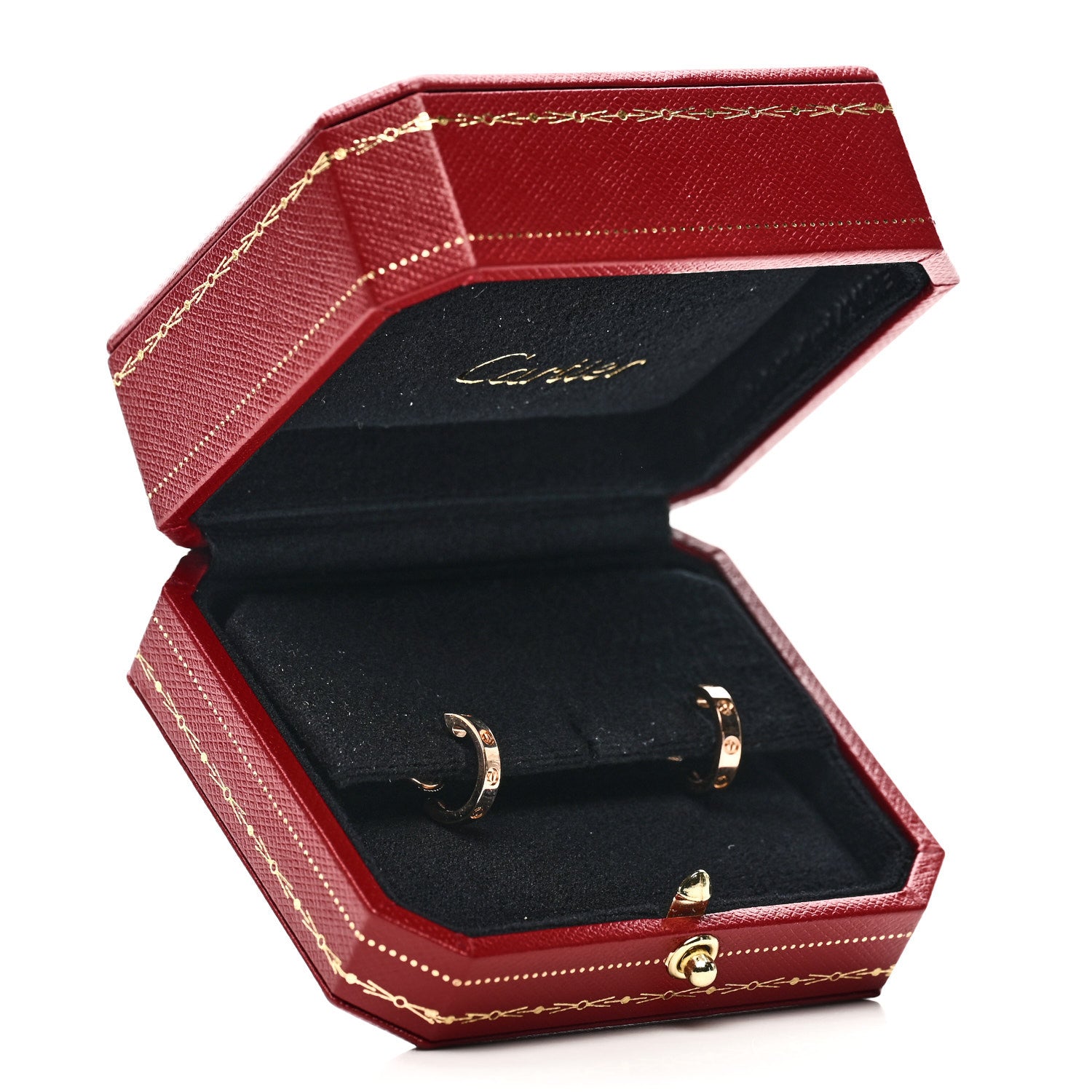 Cartier 18K Pink Gold Small LOVE Hoop Earrings 6 of 6
