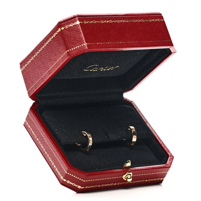 Cartier 18K Pink Gold Small LOVE Hoop Earrings 6 of 6