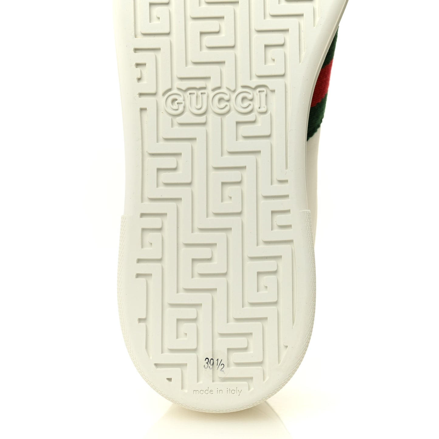 Ultralight Plume Calfskin Web Womens Ace Platform Sneakers 39.5 White