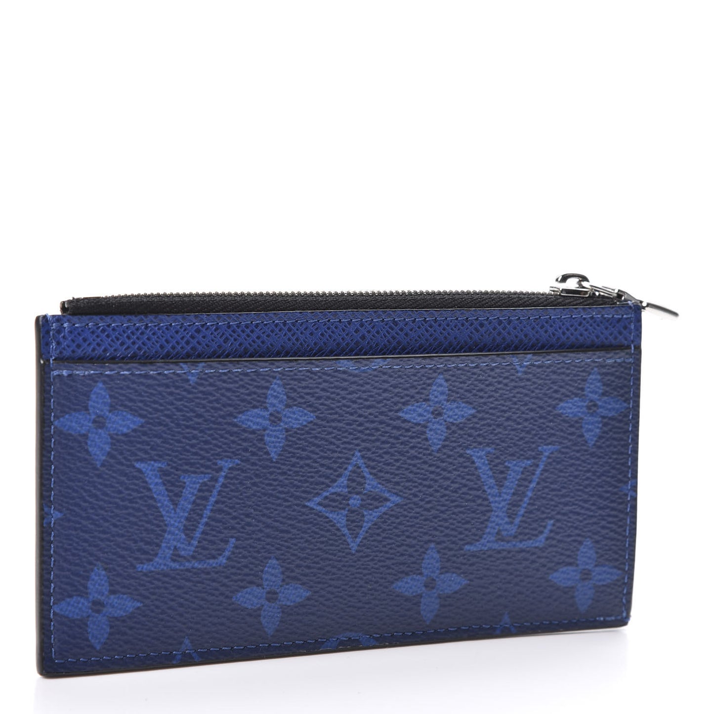Monogram Taiga Coin Card Holder Cobalt
