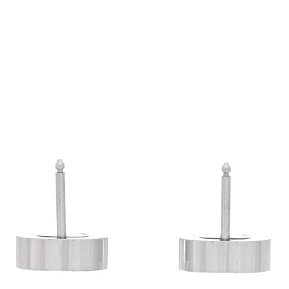 Chopard 18K White Gold Happy Diamonds Icons Heart Earrings 3 of 4