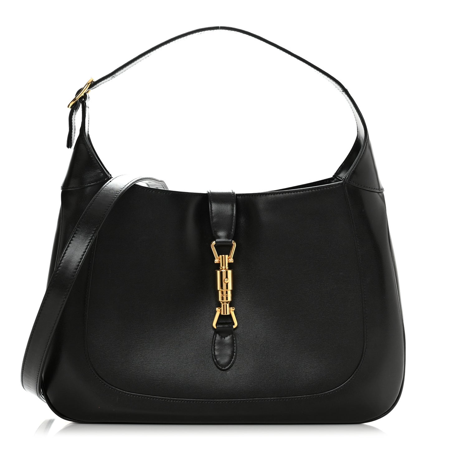 Boarded Dyana Lux Calfskin Medium Jackie 1961 Hobo Black