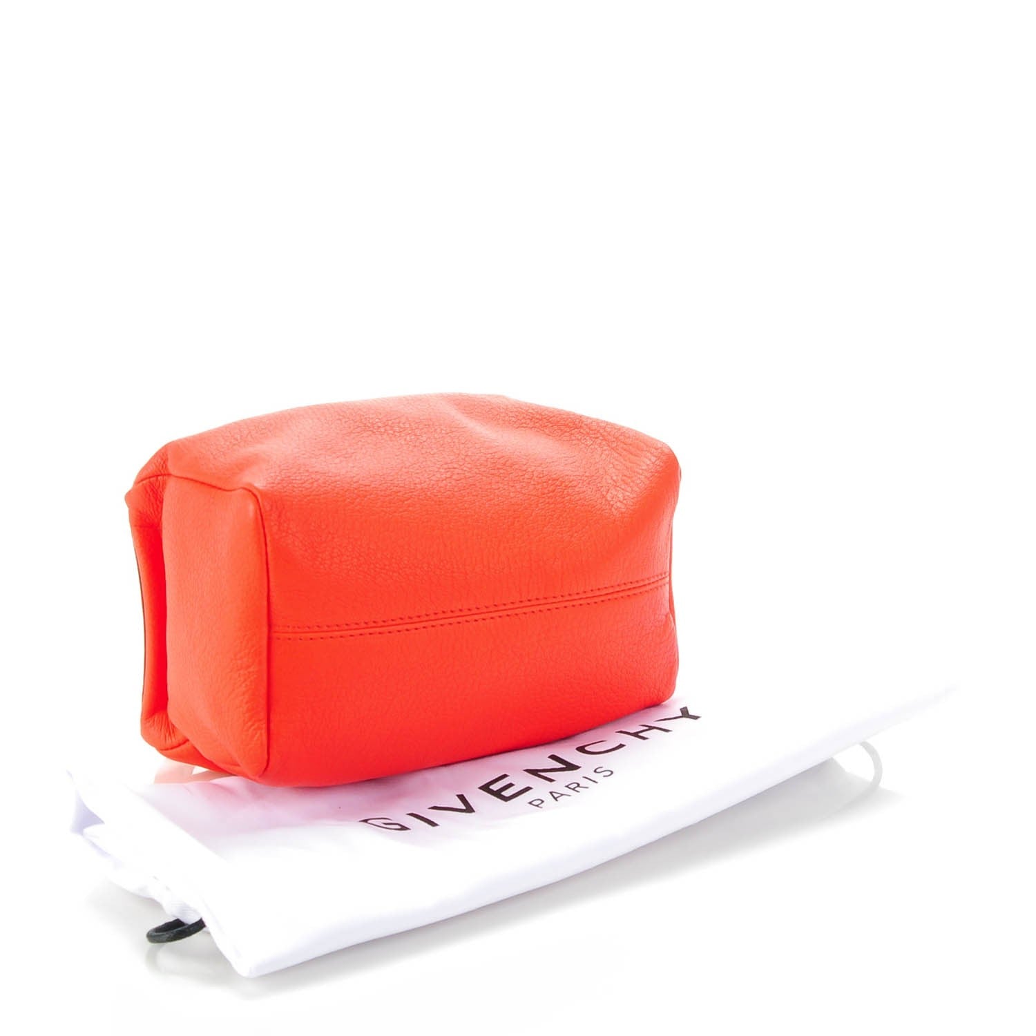 Givenchy Sugar Goatskin Pandora Wristlet Bright Orange 4 of 7