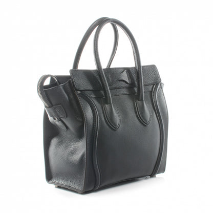 Celine Drummed Leather Micro Luggage Bag Black 3 of 8