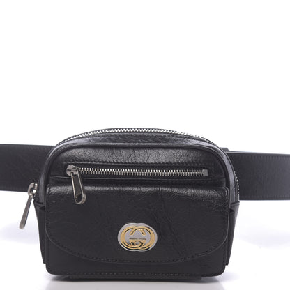 Gucci Fluffy Calfskin Mini Morpheus Belt Bag 90 36 Black 8 of 11