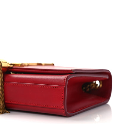 Saint Laurent Calfskin Small Classic Monogram Kate Tassel Satchel Red 8 of 8