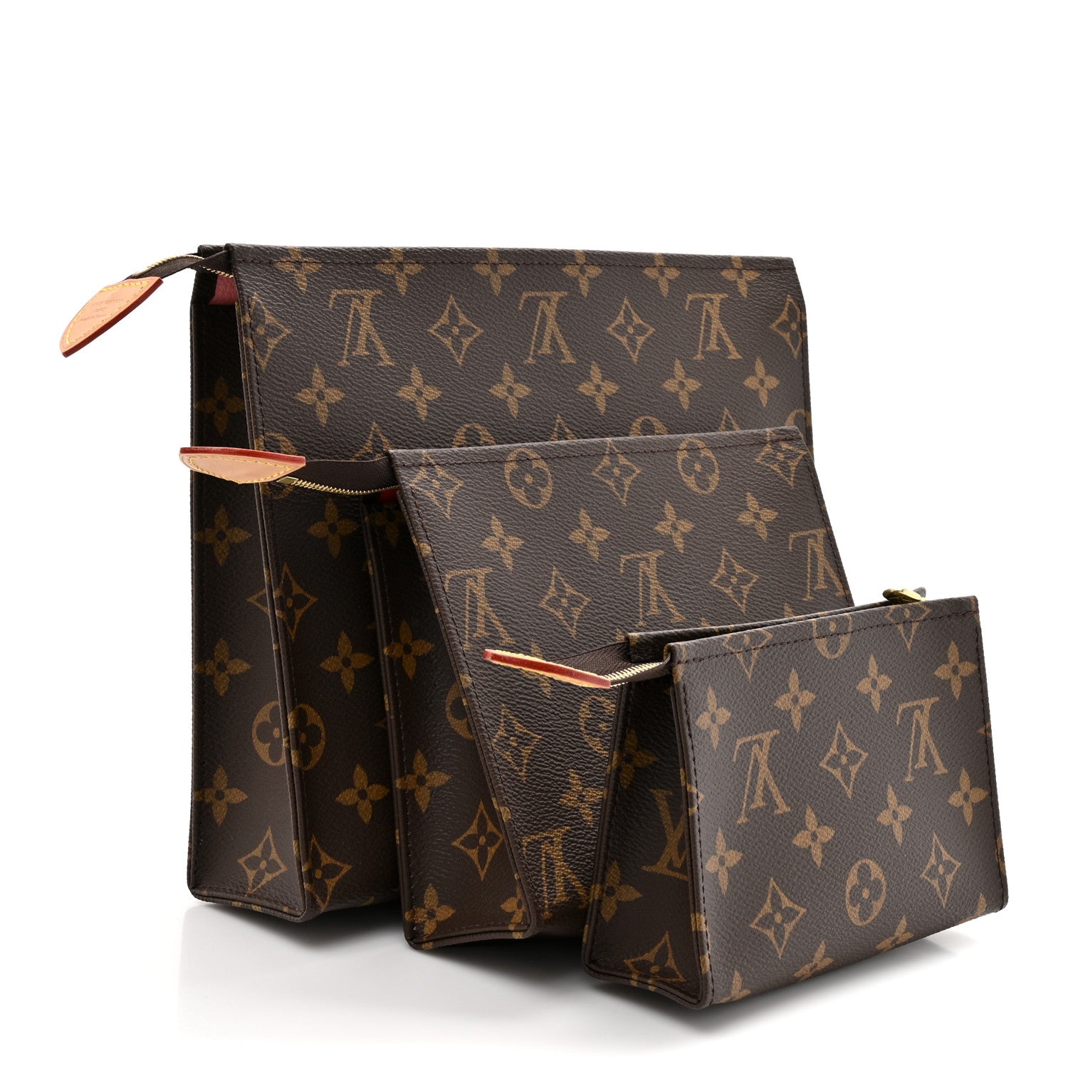 Louis Vuitton Monogram Trio Toilet Pouch Set 4 of 9
