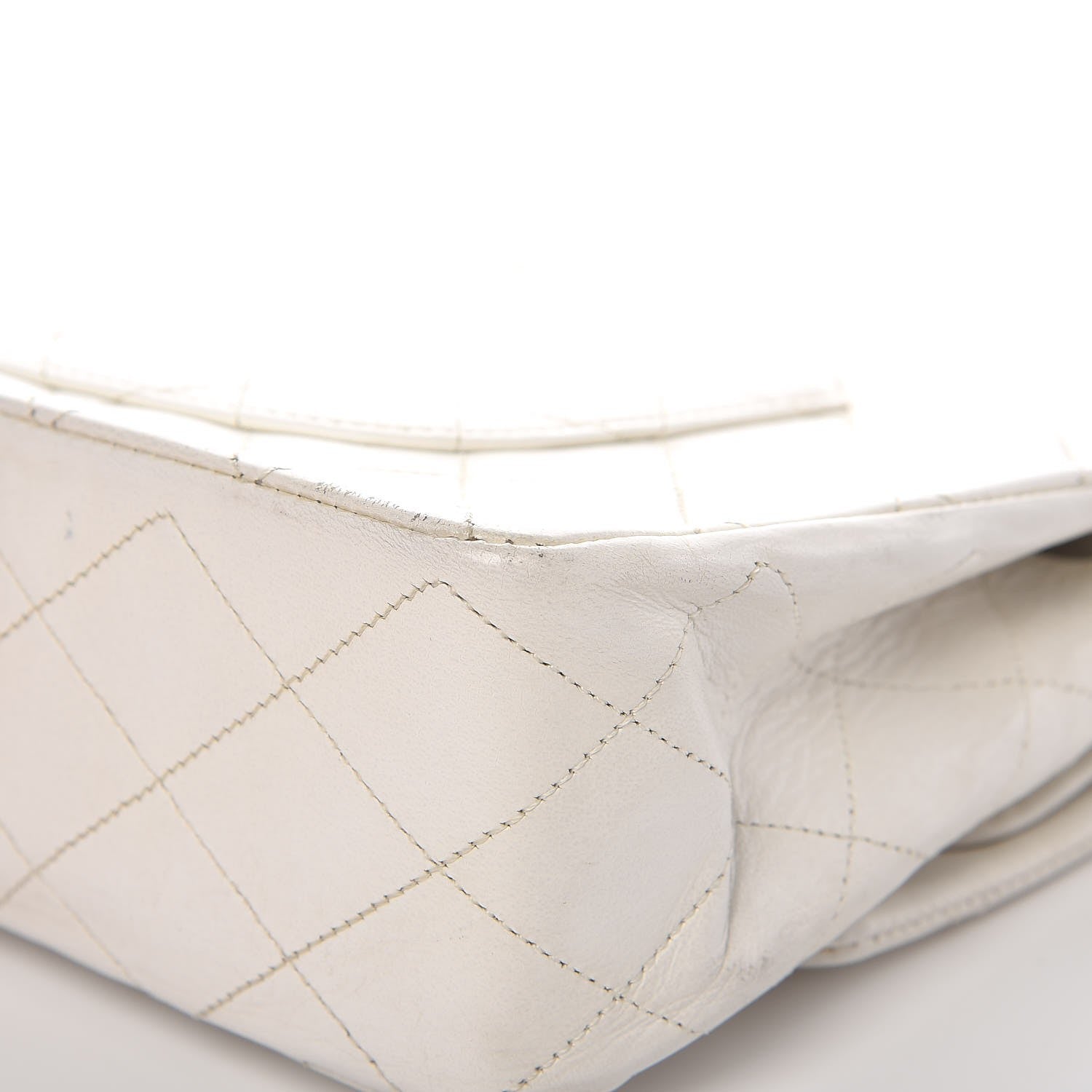 Chanel Lambskin Quilted Medium Double Flap White 19 of 21