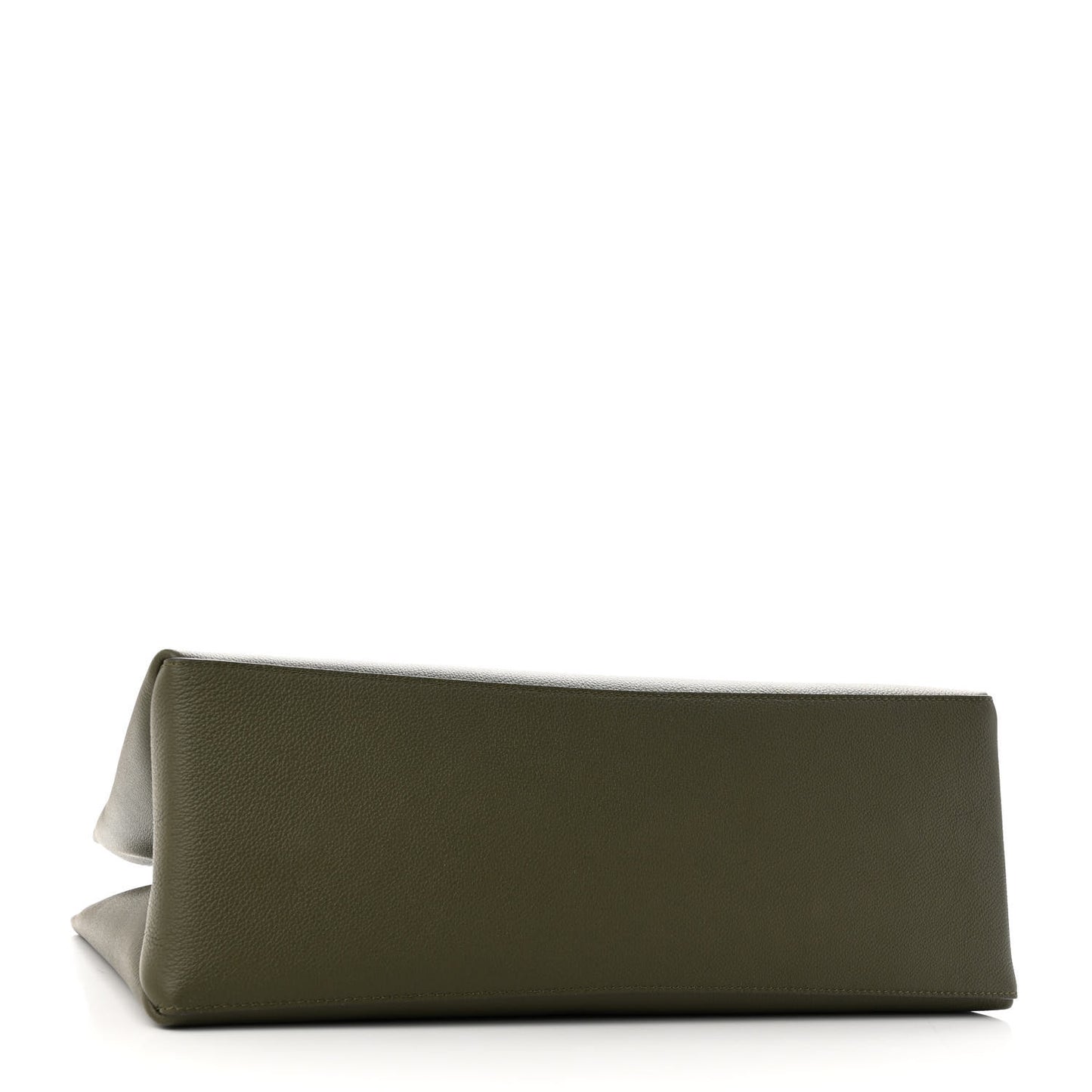 Grained Calfskin Lockme Shopper Kaki