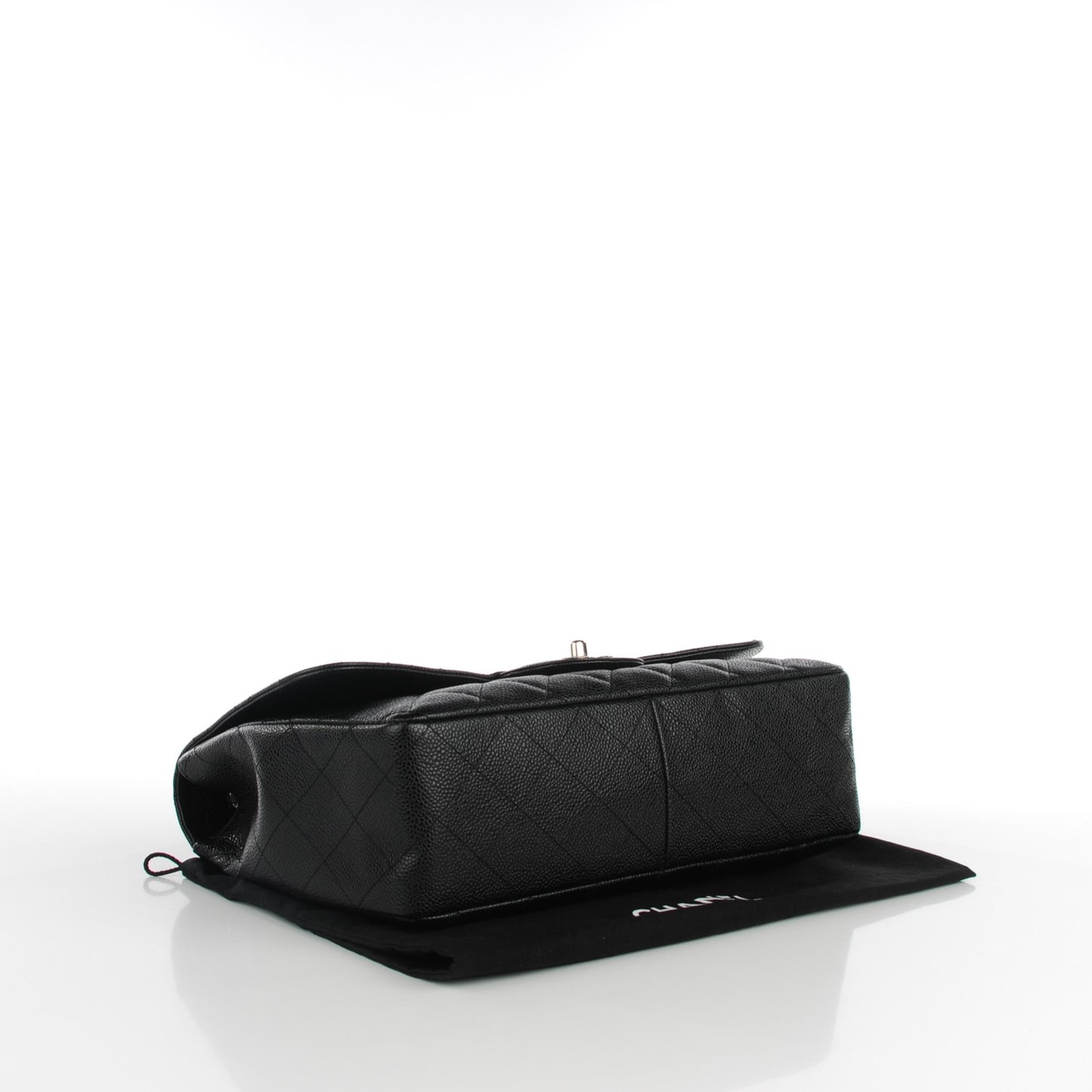 Caviar Quilted Jumbo Single Flap Black