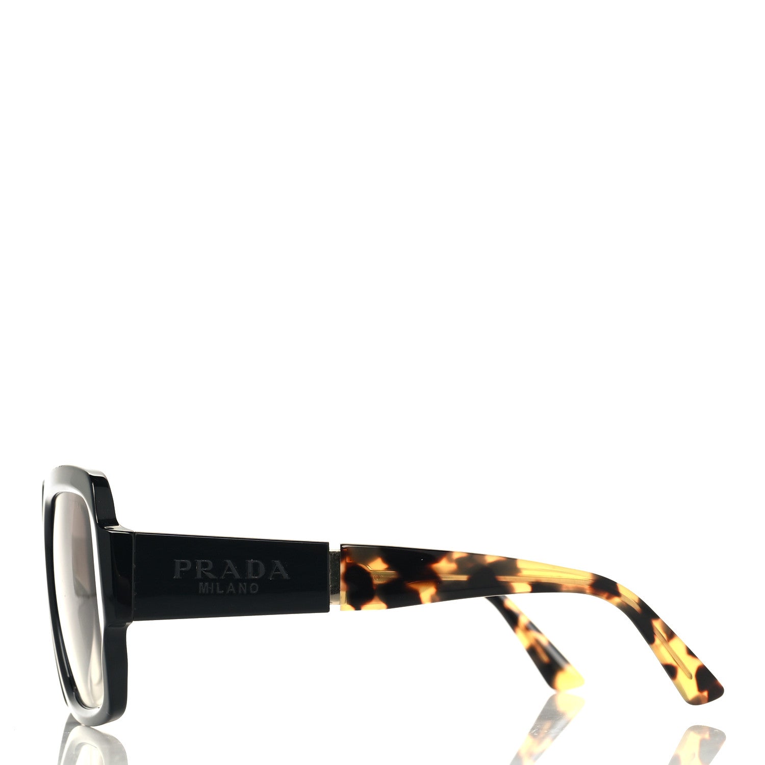 Prada Oversized Monochrome Sunglasses SPR 21X Black Tortoise 3 of 7