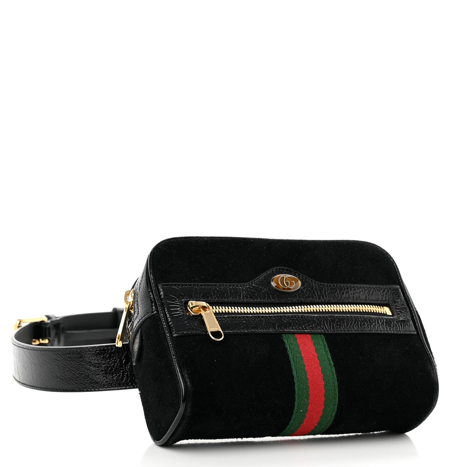 Gucci Suede Small Ophidia Belt Bag 95 38 Black 3 of 10