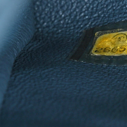 Chanel Caviar Quilted Lizard Embossed Small Coco Handle Flap Blue 6 of 9
