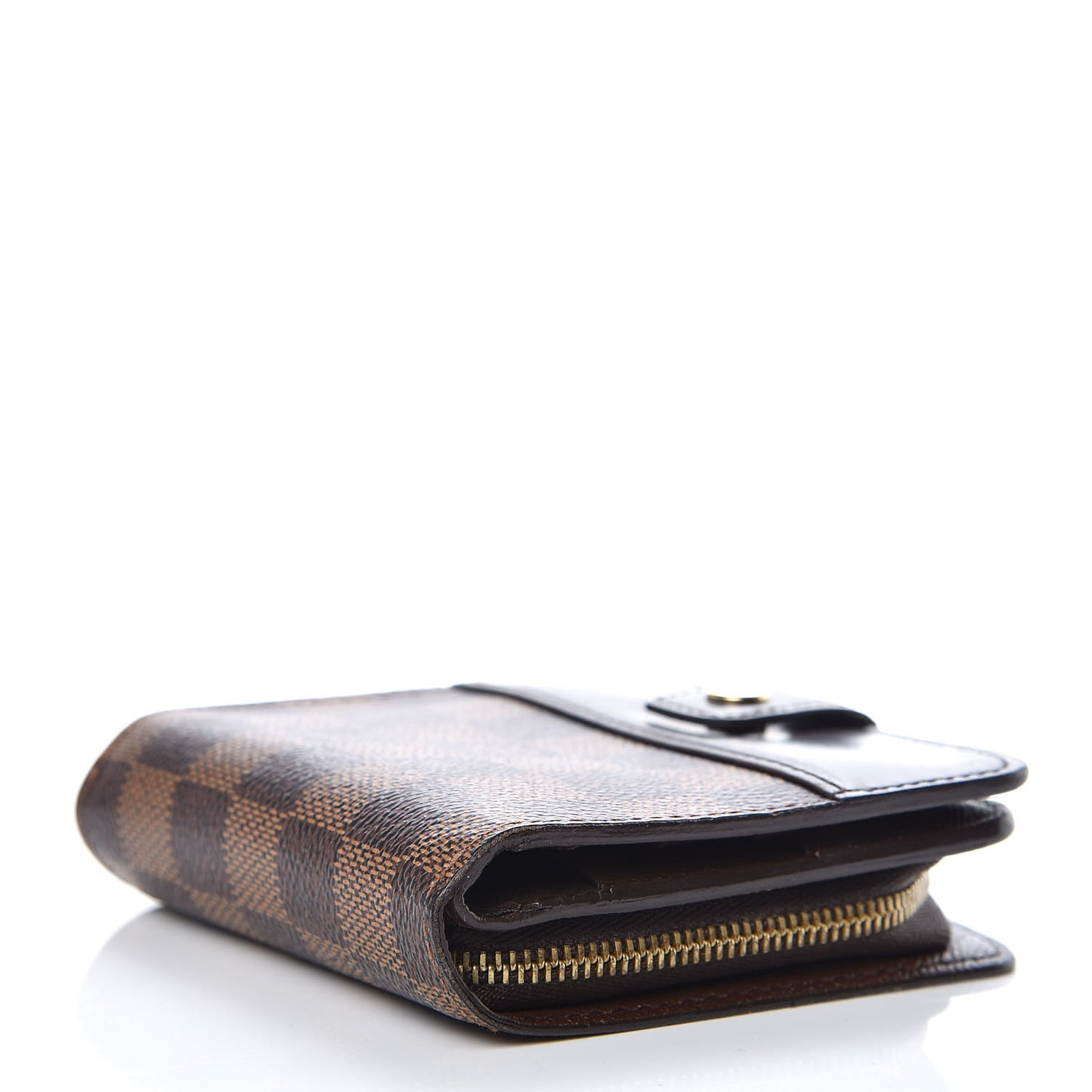 Damier Ebene Zippe Zipped Compact Wallet