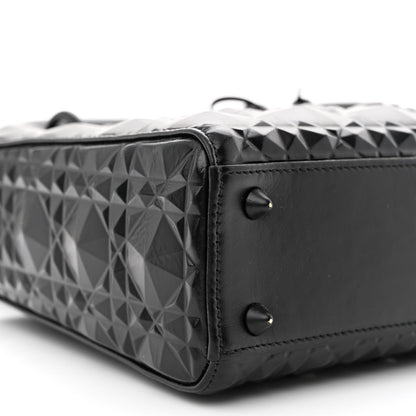 Christian Dior Calfskin Cannage Diamond My ABCDior Lady Dior Black 9 of 11