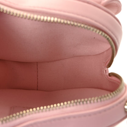 Chanel Lambskin Quilted CC In Love Heart Clutch With Chain Light Pink 5 of 11