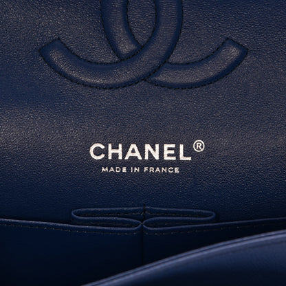 Chanel Caviar Quilted Medium Double Flap Dark Blue 7 of 11