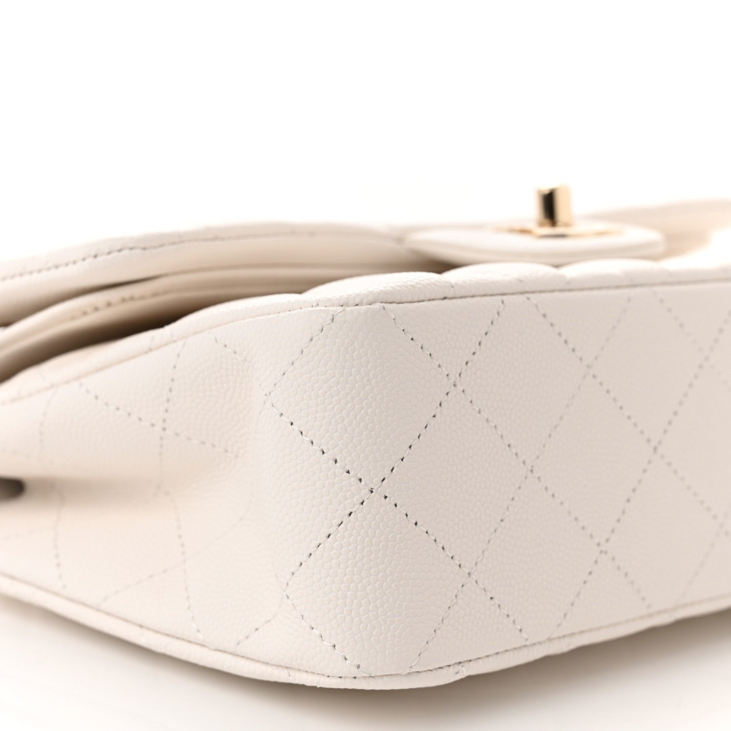 Chanel Caviar Quilted Small Double Flap White 9 of 11