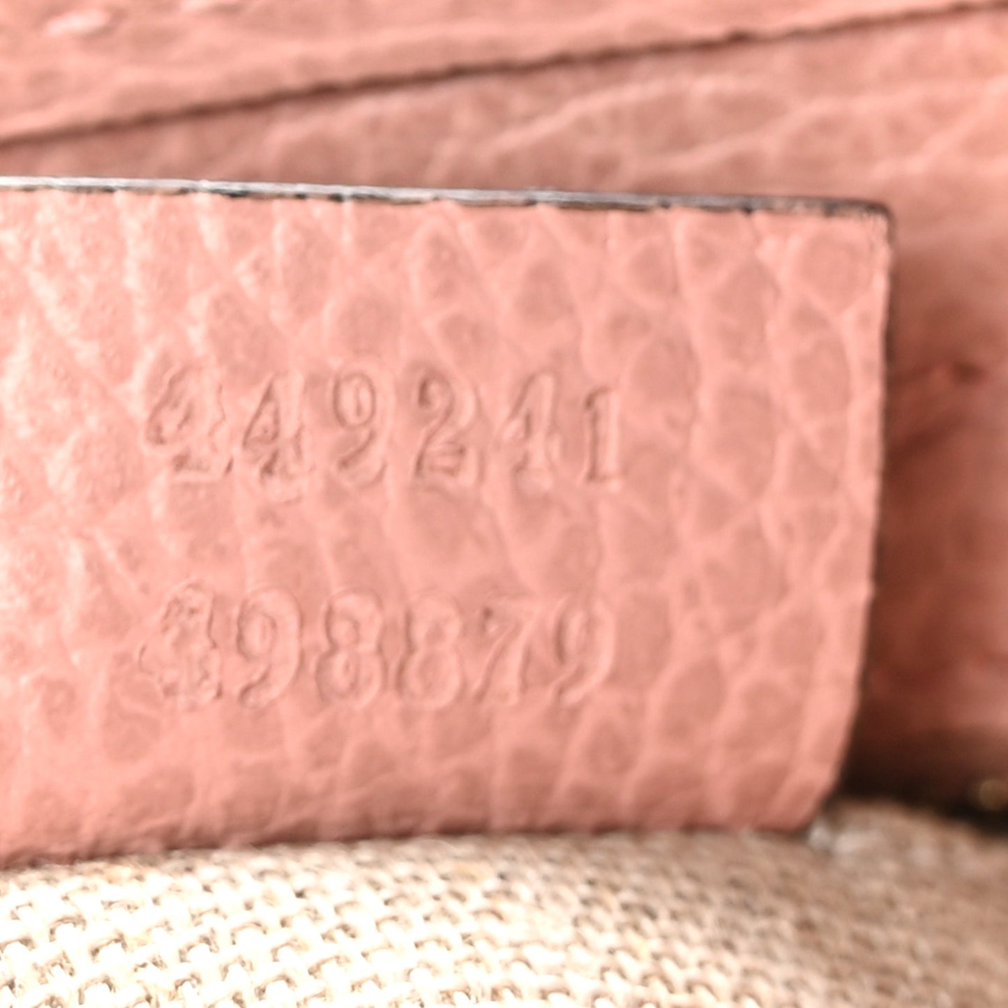 Monogram Small Bree Tote Beige Soft Pink