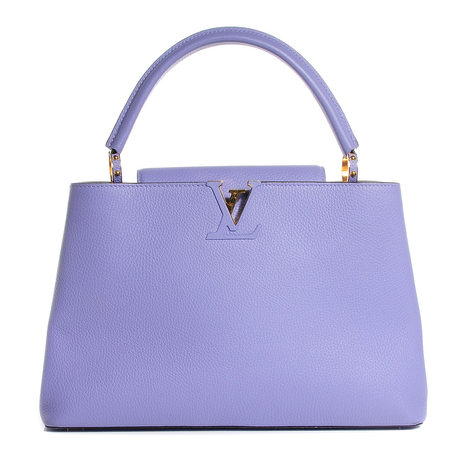 Louis Vuitton Taurillon Capucines MM Lilac 1 of 7