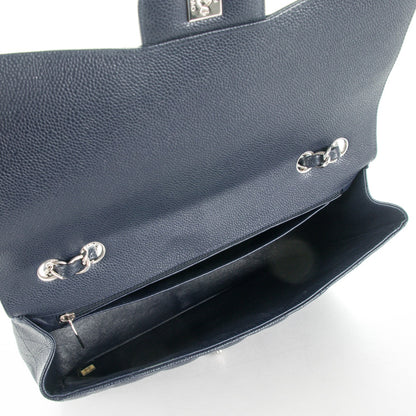 Chanel Caviar Jumbo Single Flap Navy Blue 6 of 9