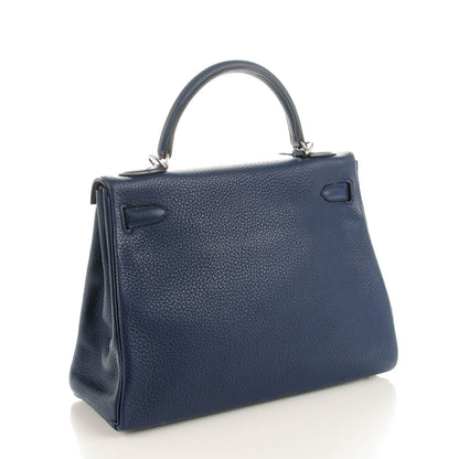 Hermes Togo Kelly Retourne 32 Bleu Saphir 3 of 23