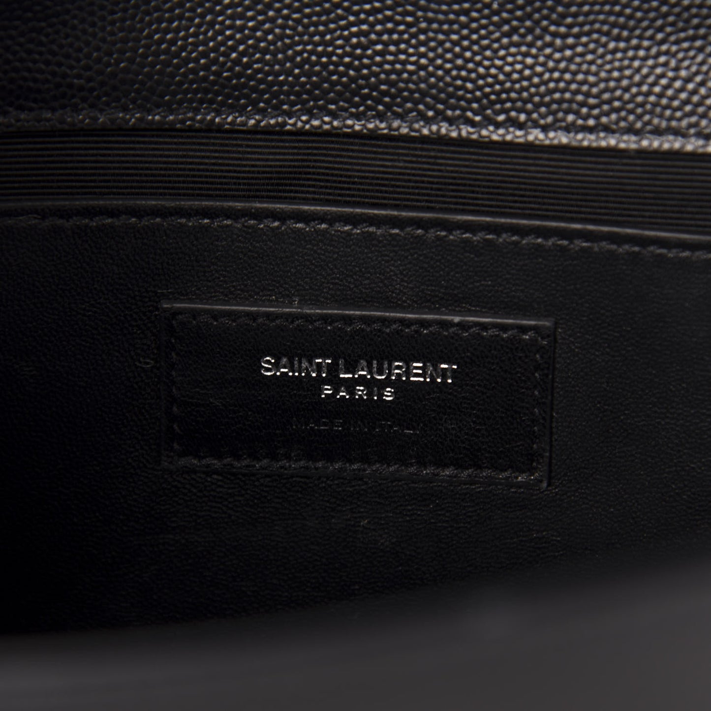 Grain De Poudre Medium Classic Monogram Kate Satchel Black