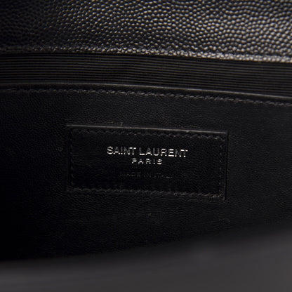 Saint Laurent Grain De Poudre Medium Classic Monogram Kate Satchel Black 6 of 10