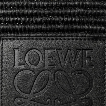 Loewe Raffia Square Small Basket Tote Bag Black 6 of 13