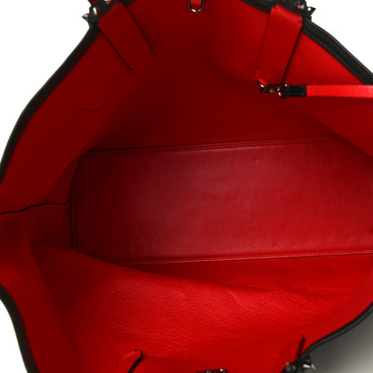 Christian Louboutin Calfskin Spikes East West Cabata Tote Black 6 of 20