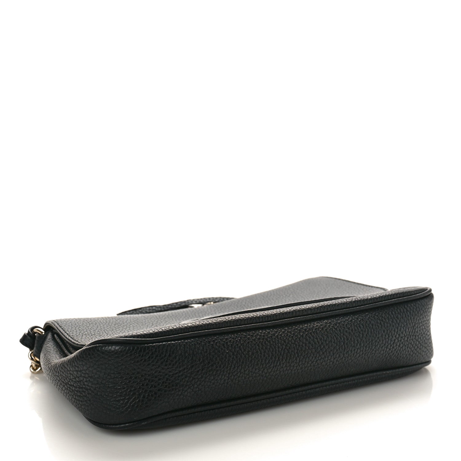 Gucci Pebbled Calfskin Medium Soho Flap Crossbody Black 4 of 8