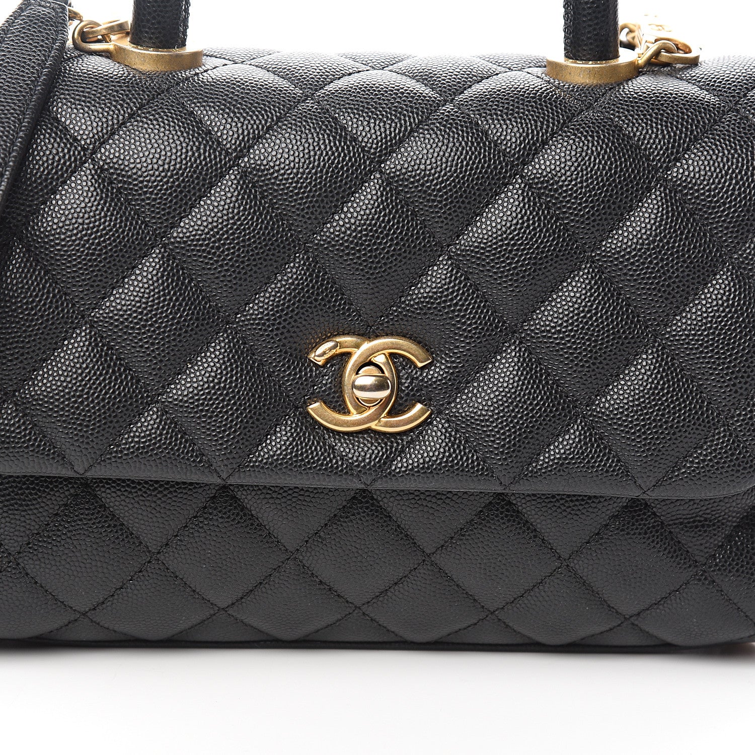 Chanel Caviar Quilted Mini Coco Handle Flap Black 9 of 10