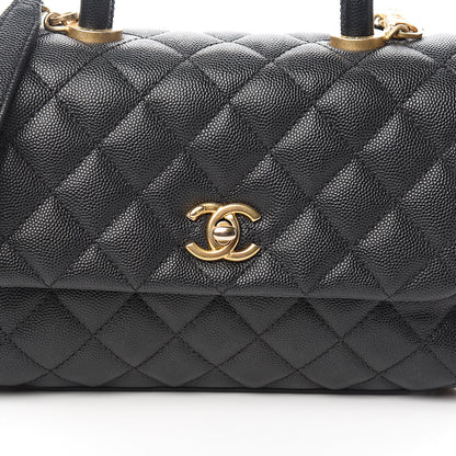 Chanel Caviar Quilted Mini Coco Handle Flap Black 9 of 10