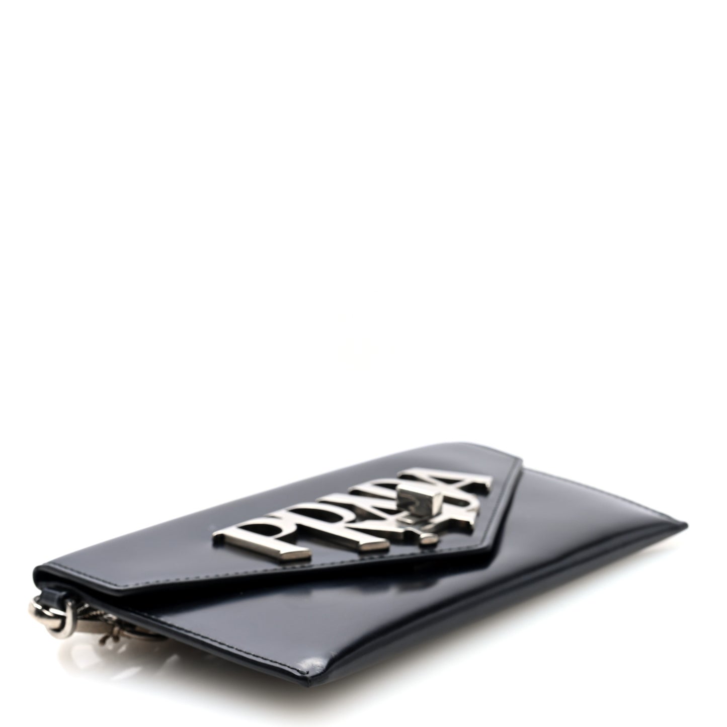 Spazzolato Logo Wristlet Black
