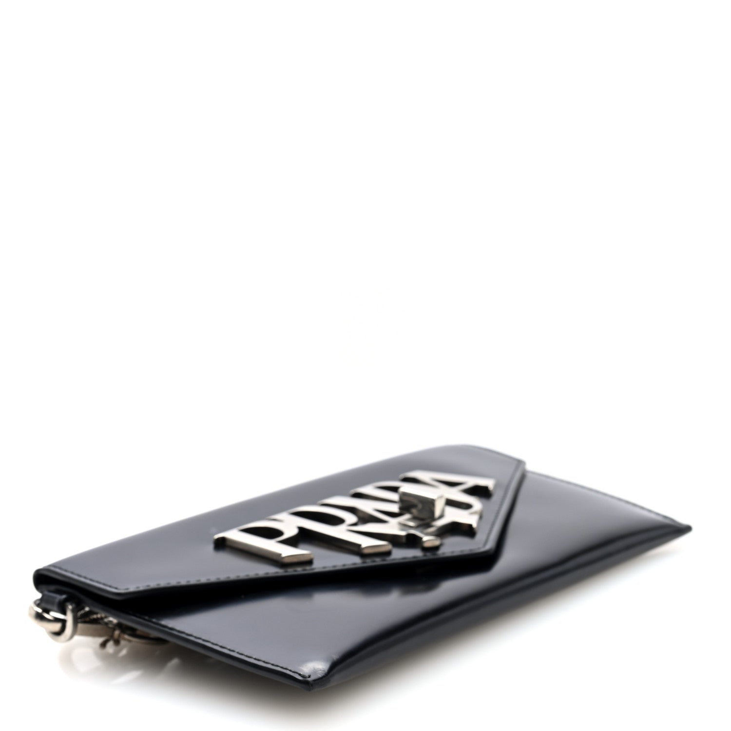 Prada Spazzolato Logo Wristlet Black 4 of 6