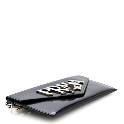 Prada Spazzolato Logo Wristlet Black 4 of 6
