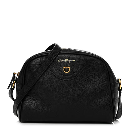 Salvatore Ferragamo Calfskin Travel Camera Crossbody Bag Black 1 of 14
