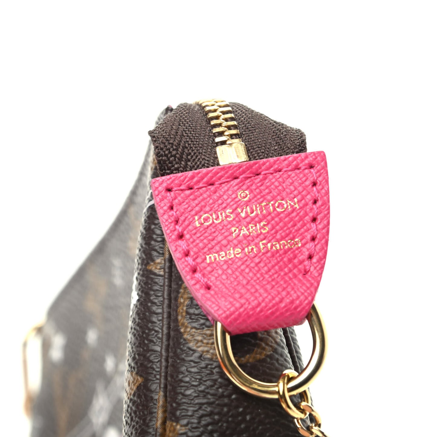 Monogram 2019 Christmas Animation Mini Courchevel Pochette Accessories Fuchsia