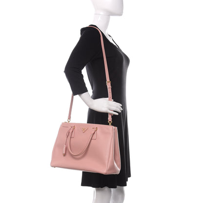 Prada Saffiano Medium Galleria Double Zip Tote Orchidea 2 of 13