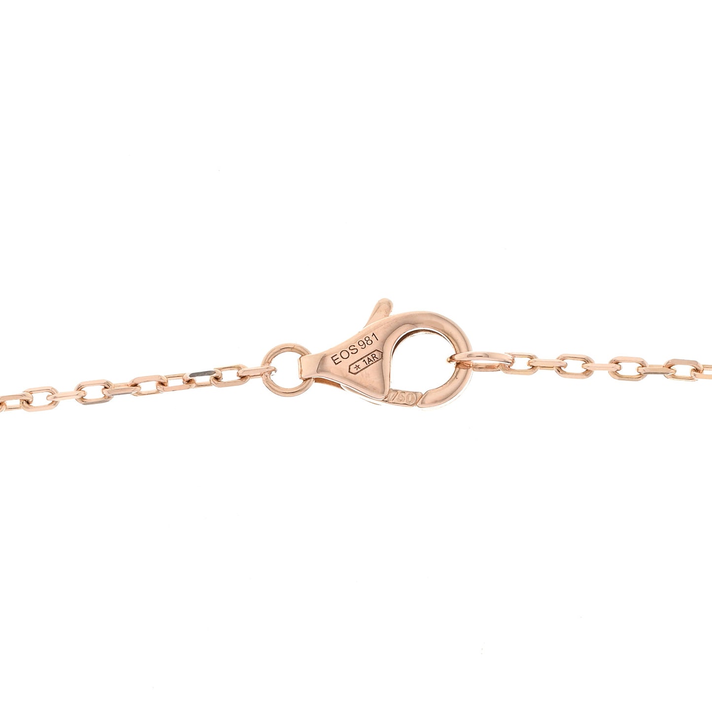 18K Pink Gold Diamond Juste Un Clou Pendant Necklace