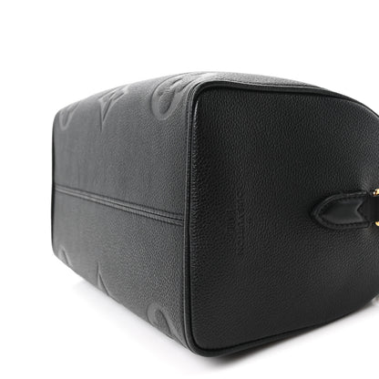 Louis Vuitton Empreinte Monogram Giant Speedy Bandouliere 25 Black 9 of 9