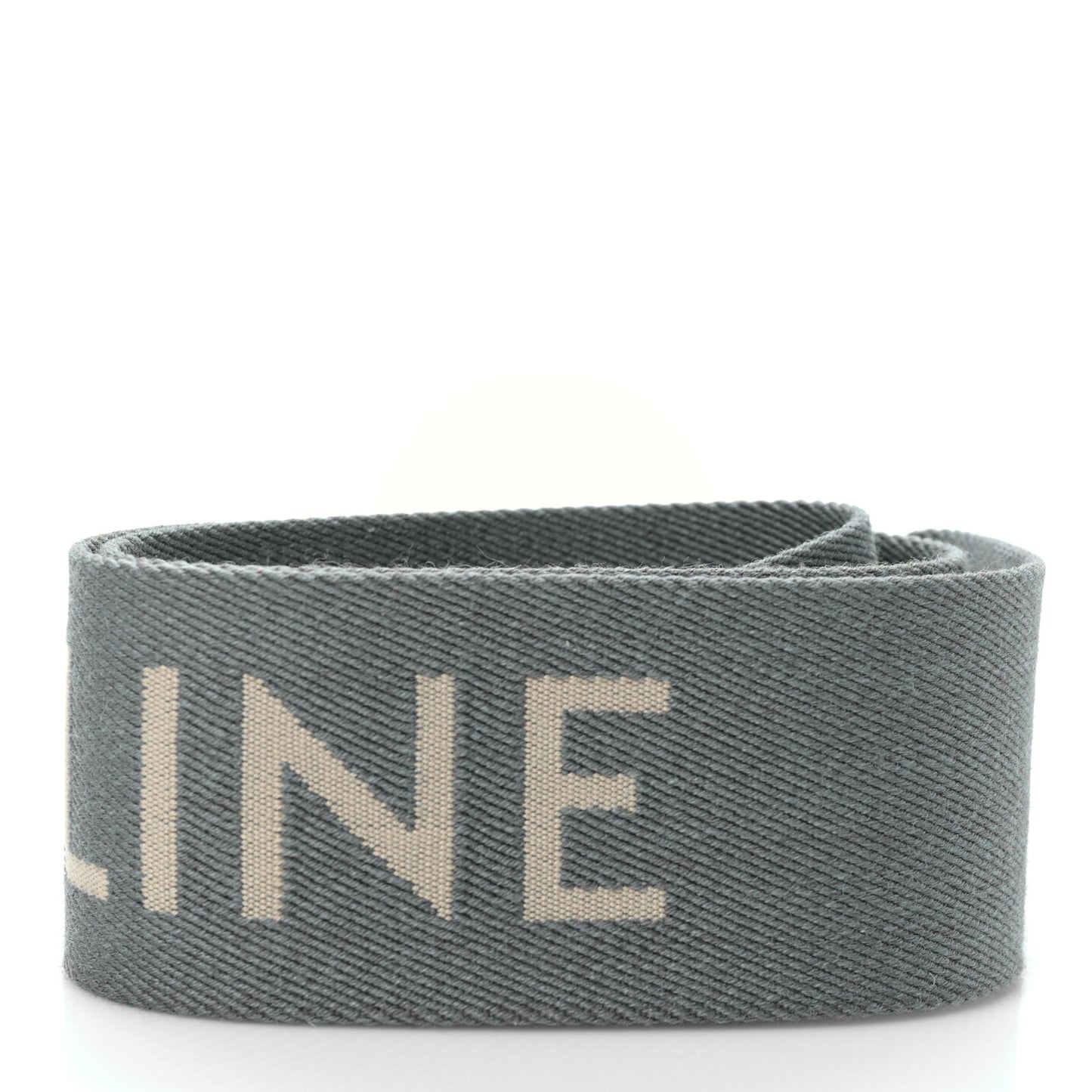 Jacquard Wool Logo Short Strap Grey White