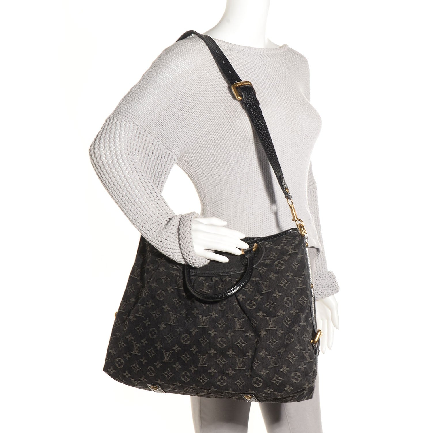 Louis Vuitton Denim Neo Cabby GM Black 2 of 7