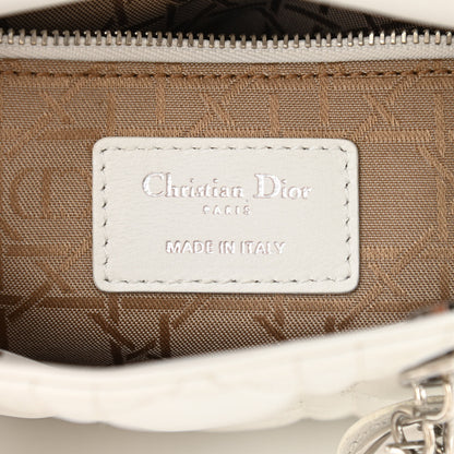 Christian Dior Lambskin Cannage Mini Lady Dior White 6 of 13