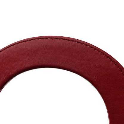 Christian Dior Lambskin Cannage Mini Lady Dior Burgundy 12 of 15