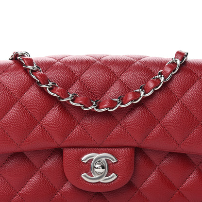 Chanel Caviar Quilted Mini Rectangular Flap Red 10 of 11
