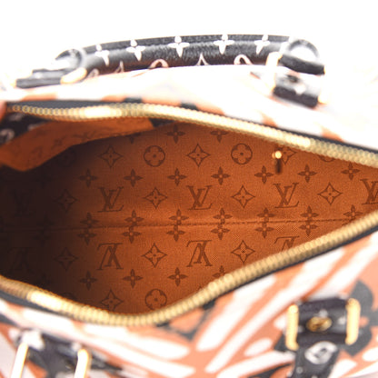 Louis Vuitton Monogram Giant Crafty Speedy Bandouliere 25 Creme Caramel 5 of 8