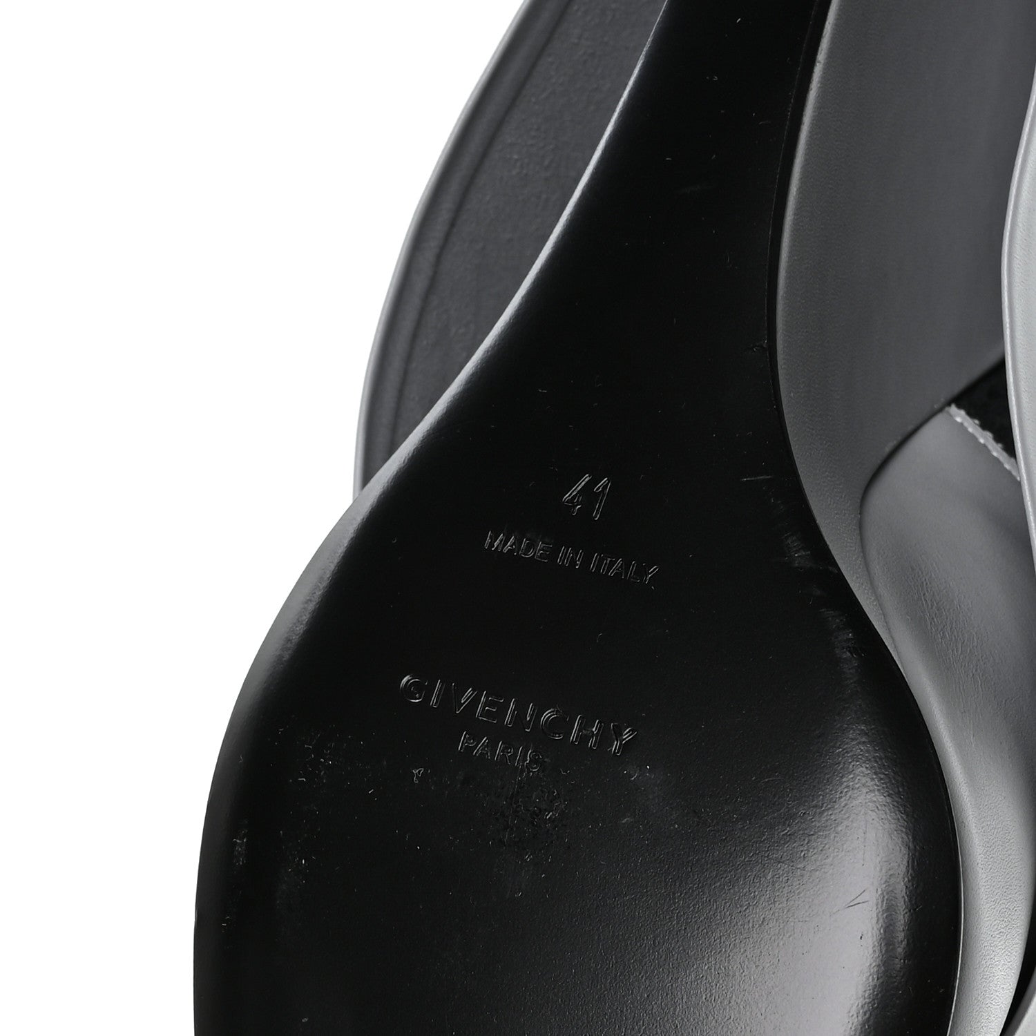 Givenchy Calfskin Shark Lock Pant Boots 41 Light Grey 7 of 7